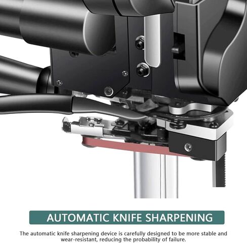 1100W Vertical Electric Leather Cutting Machine, 6/8/10 Inch Straight Knife Fabric Cloth Cutting Machine, with LED Light Automatic Sharpening Blade, for Fabric/Clothing/Leather/Paper,6" in Saudi Arabia