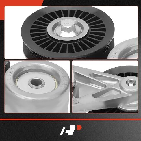 A-Premium Belt Tensioner Assembly with Pulley Compatible with Chevrolet Astro, C1500, C2500, C3500, G10, G20, G30, K1500, K2500, K3500 & GMC C1500, C2500, C3500, G1500, G2500, G3500, K1500, K2500 in Saudi Arabia