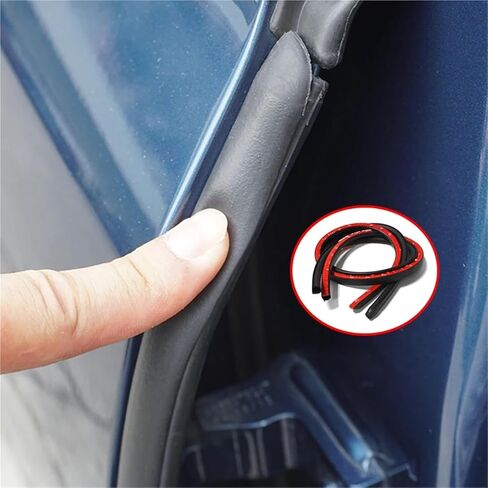 2pcs Car Door Edge Weatherstrip Rubber Sealing B Pillar Noise Windproof Protection Front Auto Sealant Accessories Decorat Strip in Saudi Arabia