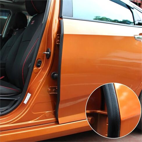 2pcs Car Door Edge Weatherstrip Rubber Sealing B Pillar Noise Windproof Protection Front Auto Sealant Accessories Decorat Strip in Saudi Arabia