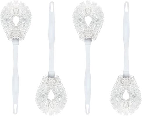 Lola Products Toilet Bowl Brush with Curved Head, Galvanized Twisted Wire, Durable Poly Fiber Bristles, Curved Head Reaches Under The Toilet Bowl Rim for a Thorough Cleaning - 1 Pack in Kuwait