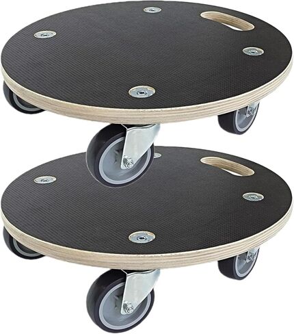 HBFBDRCT الأثاث المتحرك مع 4 عجلات من المطاط اللدن بالحرارة، 15 بوصة تحمل بشكل آمن 551 رطلاً من المحرك الخشبي المتين لأريكة البيانو والثلاجة والغسالة والأريكة والنباتات الثقيلة من دوللي، عبوتان in Kuwait