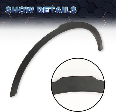 PIT66 Fender Flare، متوافق مع 2012-2017 Land Rover Range Rover Evoque Front Right، استبدال مباشر لما بعد البيع لـ #LR027249 in Saudi Arabia