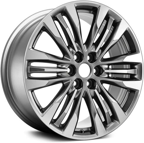 عجلة ألومنيوم مقاس 20 بوصة لسيارة كاديلاك XT5 كروس أوفر 2017-2020 6 قضبان ثلاثية مصنوعة آليًا متوسطة الحجم من الفضة المدخنة 6 العروة 120 مم 20 × 8 بوصة ريمان - حافة عجلة المصنع in Saudi Arabia