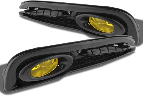 AKKON - For 2013-2015 Honda Civic Sedan Bumper Driving Fog Lights Yellow JDM Driver/Passenger Lamps with Switch/Bulbs in Saudi Arabia