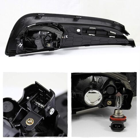 AKKON - For 2013-2015 Honda Civic Sedan Bumper Driving Fog Lights Yellow JDM Driver/Passenger Lamps with Switch/Bulbs in Saudi Arabia