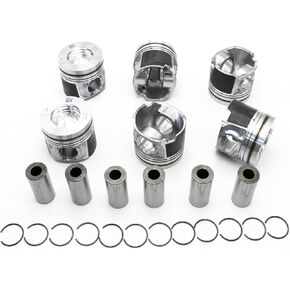 ​Engine Piston Set 6pcs +0.5mm Oversize, Compatible For BMW X3 F25/X4 F26/X5 F15/X6 F16 2011-2018 N57D30 3.0L Diesel​ in Saudi Arabia