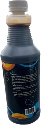Non-Acid Wheel & Tire Cleaner, Clean Tires & Wheels Without Using Acid, 32 Ounces in Saudi Arabia