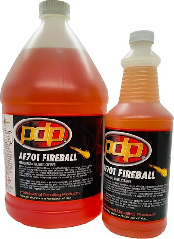 منتجات تفصيلية احترافية - PDP Fireball - منظف العجلات الممتاز الخالي من الأحماض 1 جالون، برتقالي in Saudi Arabia