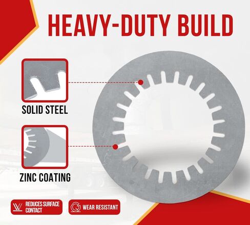 Mytee Products 10 Pack Zinc Coated Replacement Retention Clip Inner Diameter 2-3/4" Inches Compatible with 36" Fifth Wheel Lube Disc in Saudi Arabia
