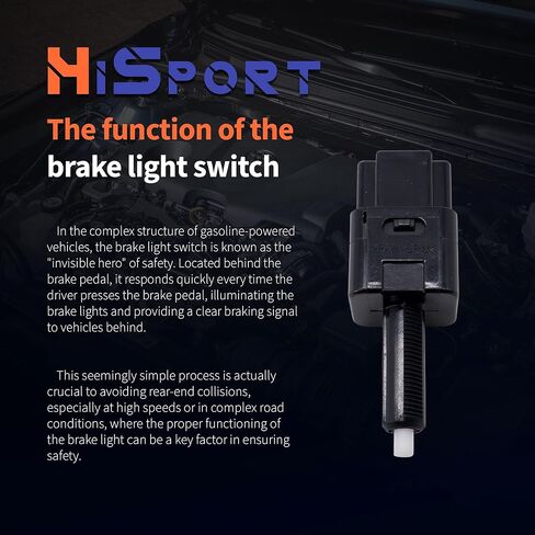مفتاح ضوء الفرامل HiSport 25320-JN00A متوافق مع إنفينيتي Ex35 Ex37 FX35 FX45 FX50 G25 G35 G37 M35 Q40 بديل لنيسان 350z Altima Nv1500 Pathfinder Rogue Titan Versa Frontier Xterra in Saudi Arabia
