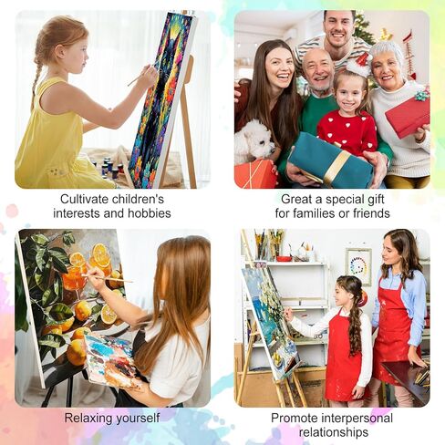 GEEHEIY Paint by Numbers Kit for Adults - Lemon Adult Paint by Number Kits on Canvas for Beginner, Fruit Lemon DIY Acrylic Oil Number Painting for Adults, Perfect for Home Decor Gift 16x20 Inch in Saudi Arabia