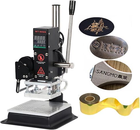 Hot Foil Stamping Machine, Bronzing Pressure Mark Machine with Full Scale on The Base Plate for Leather Paper Embossing Bronzing Machine in Saudi Arabia