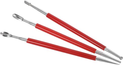 Gadpiparty 3pcs Leather Art Tool Pen Pottery Clay Sculpture Tool Professional Embossing Stylus for Craft in Saudi Arabia