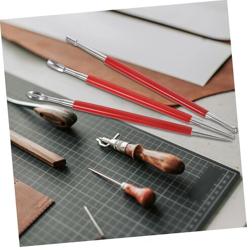Gadpiparty 3pcs Leather Art Tool Pen Pottery Clay Sculpture Tool Professional Embossing Stylus for Craft in Saudi Arabia
