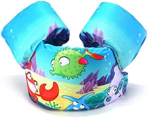 JKSPORTS Baby Float for Pool، سترة نجاة للأطفال من 30 إلى 50 رطلاً، متوافقة مع 20-30 رطلاً للرضع/الرضع/الأطفال الصغار، سترة سباحة مع أجنحة ذراع للأولاد والبنات in Saudi Arabia