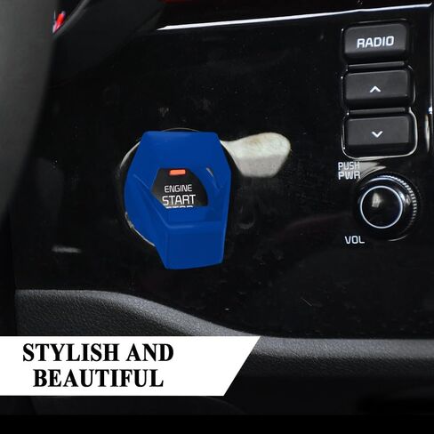 Car Engine Start/Stop Button Cover, Zinc Alloy Car Push Button Start Cover Car Power Control Trim, Universal Car Interior Accessories Key Ignition Switch Protective Cover for Cars, SUVs (Carbon fiber) in Saudi Arabia