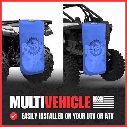 حقيبة SPIDERWEBSHADE Mesh TrailSac Buggy - حقيبة تخزين خارجية ملحقة للمعدات - جيب رانجلر برونكو UTV ATV كيس قمامة جاف ورطب شديد التحمل للتخييم والشاطئ والخارج - صنع في أمريكا - (أرجواني) in Kuwait