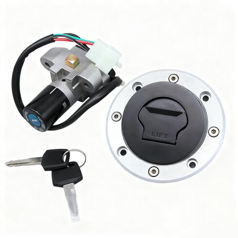 Fuel Tank Cap Ignition Switch Lock Set with Keys Fit for GSX-R600 GSX-R750 GSX-R1000 1996–2003 Motorcycle Ignition Switch Lock Fit 2002 2001 2000 1999 1998 1997 in Saudi Arabia