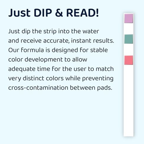 LaMotte Insta-Test 2951 QAC Sanitizer Test Paper, 50-400ppm Range (Vial of 100 Strips) in Saudi Arabia