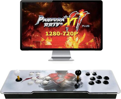 Best Brose Pandora Treasure 3D Arcade Console - 30000 لعبة، وظيفة البحث، 1280x720P، قائمة المفضلة، 4 لاعبين عبر الإنترنت، 2 عناصر تحكم (أسود) in Kuwait