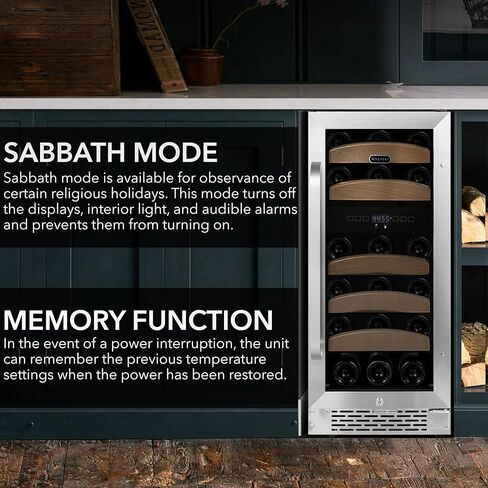 Whynter BWR-18SD 18 Bottle Built-in Wine Refrigerator, Multi in Kuwait