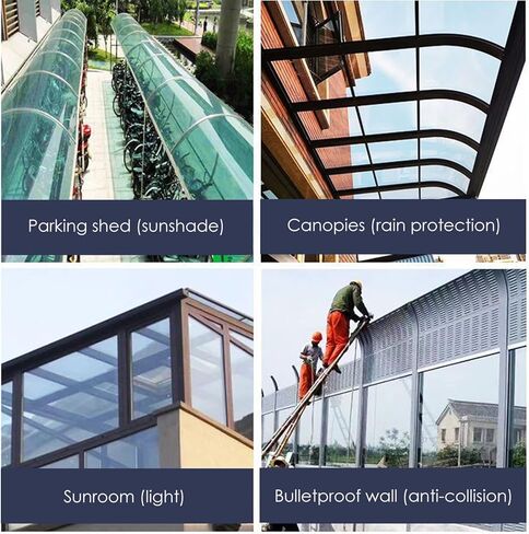 YXXSDP Lightweight Acrylic Sheet for Porch, Bendable Clear Plastic Panels Picture Frames/Wedding/Blank/Office Glass Alternative, Easy to Cut & Install (Color : 1x6m/3.3x19.7ft, Size : 1.4mm) in Saudi Arabia