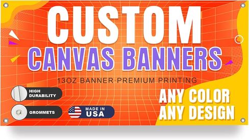 Custom Banners, Banners Custom with Logo Text, Personalized Canvas Signs, Banner Decor for Business, Birthday, Wedding, Graduation & Party Christmas, Create Your Own Banner for Indoor Outdoor in Saudi Arabia