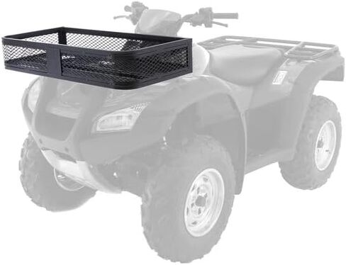 Black Widow ATV Front Storage Rack Steel Mesh Universal Deluxe 300 lb. Capacity, Hardware Included in Saudi Arabia