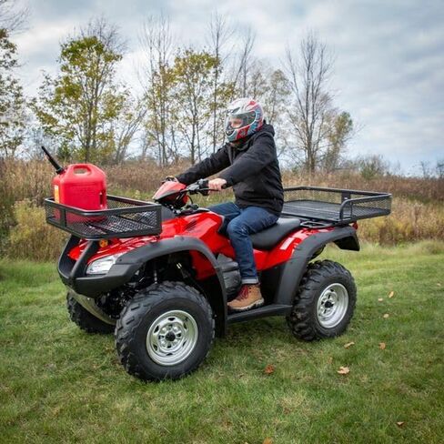 Black Widow ATV Front Storage Rack Steel Mesh Universal Deluxe 300 lb. Capacity, Hardware Included in Saudi Arabia