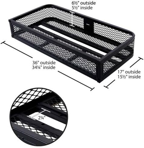 Black Widow ATV Front Storage Rack Steel Mesh Universal Deluxe 300 lb. Capacity, Hardware Included in Saudi Arabia