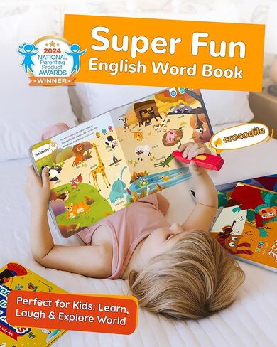 KOKODI Talking Pen Books Sets, Autism Sensory Games, Interactive Audio Sound Books Kids Learning Electronic Toys for Toddlers Kids, Early Educational Gifts Birthday Gifts for Boys Girls Age 2 3 4 5 in Saudi Arabia