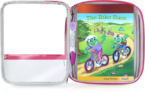 Annmore Carrying Bag Compatible with Leapfrog LeapReader System Learn-to-Read 10 Book Mega Pack, Pink in Saudi Arabia
