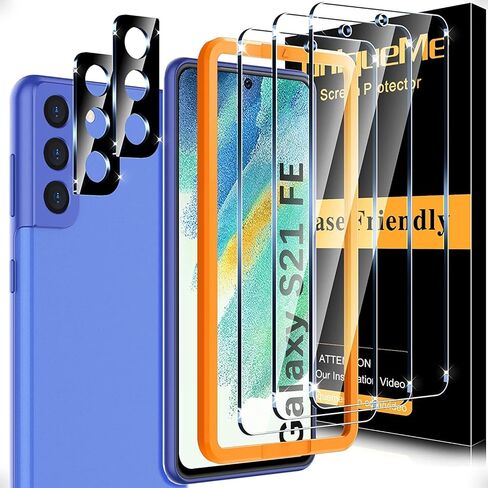 UniqueMe [3-Pack Compatible with Samsung Galaxy S20 FE/Galaxy S20 FE UW Screen Protector HD Tempered Glass [No Bubble][Case Friendly][Fingerprint Support] in Kuwait