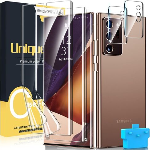 UniqueMe [عبوة من 3 قطع متوافقة مع واقي شاشة Samsung Galaxy S20 FE/Galaxy S20 FE UW من الزجاج المقوى عالي الدقة [بدون فقاعات] [صديق للحافظة] [دعم بصمات الأصابع] in Kuwait