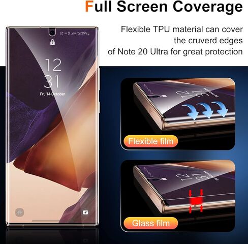 UniqueMe [عبوة من 3 قطع متوافقة مع واقي شاشة Samsung Galaxy S20 FE/Galaxy S20 FE UW من الزجاج المقوى عالي الدقة [بدون فقاعات] [صديق للحافظة] [دعم بصمات الأصابع] in Kuwait