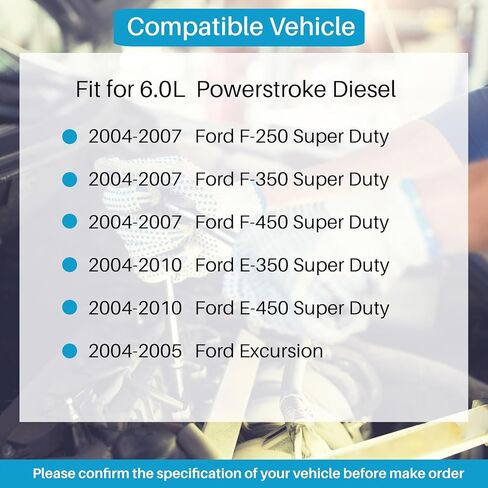 6.0 توهج التوصيل تسخير مع أداة إزالة الصواميل 6.0L محرك تسخير متوافق مع 2004-2010 الديزل 5C3Z12A690A 4C2Z12A690AB استبدال in Kuwait