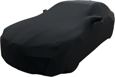 غطاء السيارة الداخلي Porsche 911/718 - مقاس مخصص من الساتان المطاطي Ultraguard متوافق مع 1999-2026 Porsche Coupe Carrera Targa Turbo GTS، Cayman & Boxster - الملاءمة النهائية النهائية (أسود) in Kuwait