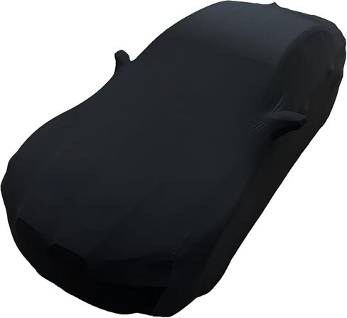 غطاء السيارة الداخلي Porsche 911/718 - مقاس مخصص من الساتان المطاطي Ultraguard متوافق مع 1999-2026 Porsche Coupe Carrera Targa Turbo GTS، Cayman & Boxster - الملاءمة النهائية النهائية (أسود) in Kuwait