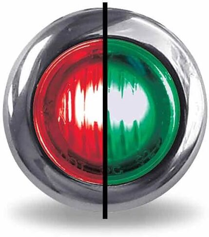 TRUX TLED-BX3AR Marker Light, Mini Button, Dual Revolution, Amber/Red, Led in Saudi Arabia