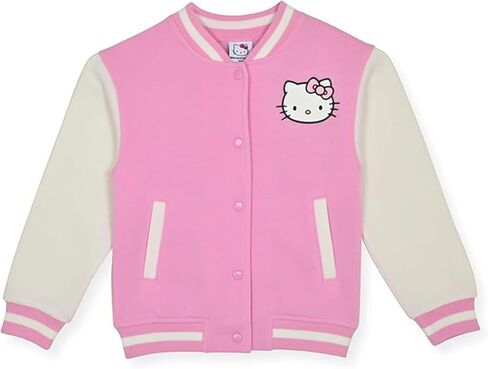 Hello Kitty Girls Varsity Jacket - Button Front Letterman Girls Bomber Jacket for Kids in Kuwait