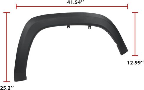 G-PLUS Fender Flares متوافقة مع 2019 2020 2021 Toyota Rav4، OE Style Front Wheel Black Fender Moulding Trim 756010R090,7560142160 (جانب الركاب الأمامي الأيمن) in Saudi Arabia