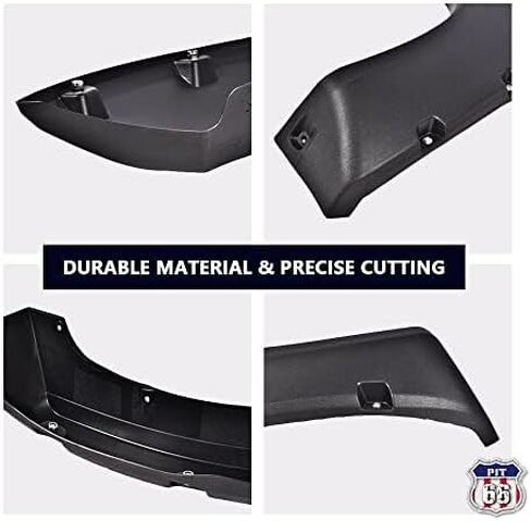 PIT66 6PCS Fender Flares with Mounting Hardware,Fit 2004-2006 Jeep Wrangler Unlimited LJ /1997-2006 Wrangler TJ (Not fit Sport Sport Utility Models) Smooth Pocket Riveted Style Wheel Flares in Saudi Arabia