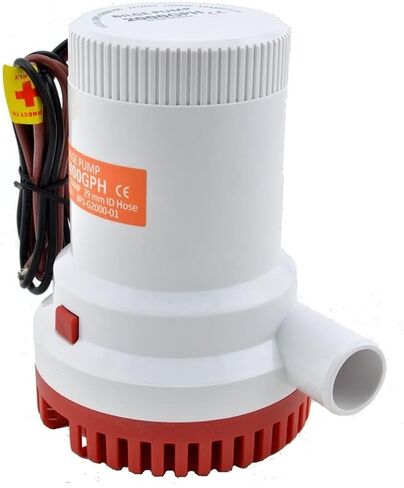 Electric Submersible Pump 12V 2000GPH Water Bilge Pump Submersible High Flow Submersible Marine Electric H1E1 Transfer Sump Pump in Saudi Arabia