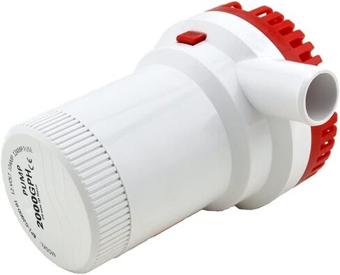 Electric Submersible Pump 12V 2000GPH Water Bilge Pump Submersible High Flow Submersible Marine Electric H1E1 Transfer Sump Pump in Saudi Arabia