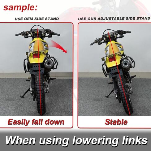 Xitomer Adjustable Side Stand Compatible with CB650R 2019-2025, CBR650R 2019-2024, CBR650F CB650F 2014-2018 Motorcycle 3 inch Adjustable Kickstand Aluminum Sidekick in Saudi Arabia
