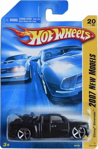 Hot Wheels Chevy Silverado, 2007 New Models 20/36 [Black] 20/180 in Saudi Arabia