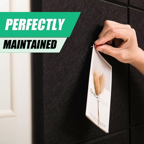 Large Felt Bulletin Board for Walls, 48" x 36" Black Bulletin Board 15 Pack Cork Board with 72 Safe Removable Adhesive Tabs, Bulletin Boards for Home Office Classroom Pin Board in Kuwait