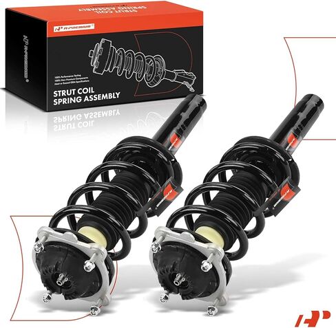 زوج A-Premium (2) دعامة كاملة للسائق وجانب الراكب ومجموعة زنبركية ملفوفة متوافقة مع Audi A6 2012-2018، A6 Quattro 2012-2018، A7 Quattro 2012-2018 3.0L in Saudi Arabia