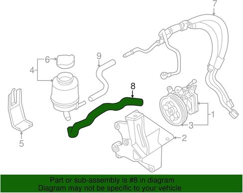 Subaru 2004-2007 STi Impreza WRX Power Steering Suction Hose 34611FE130 Genuine OEM in Saudi Arabia